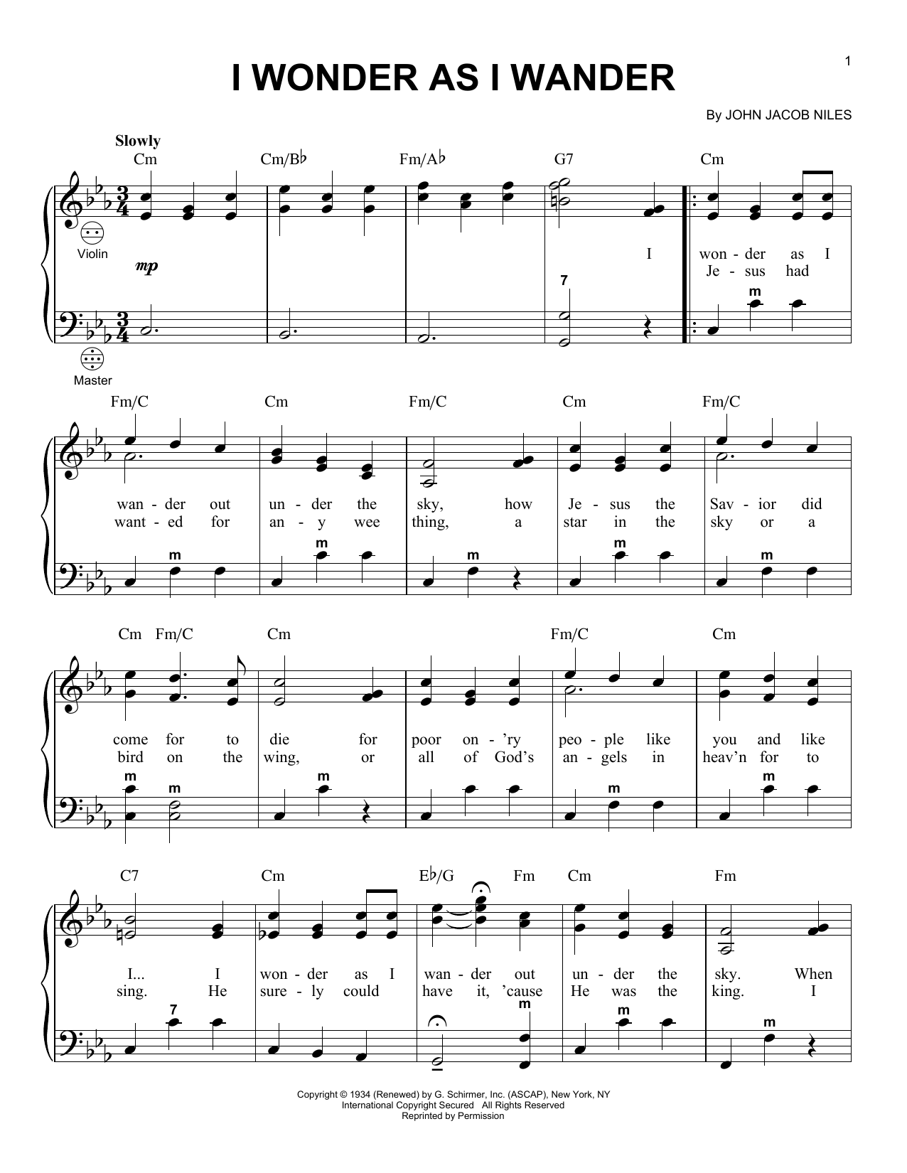 Learn to play John Jacob Niles I Wonder As I Wander sheet music for Accordion in minutes. Price: 7.8900$ John Jacob Niles I Wonder As I Wander sheet music notes and chords arranged for Accordion