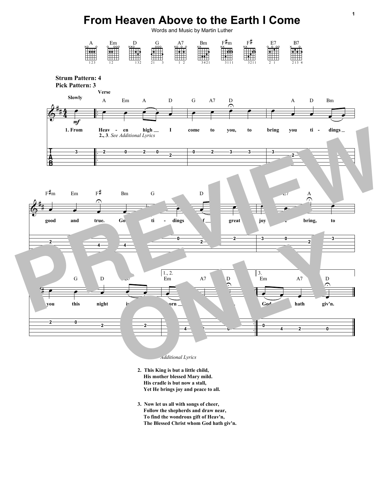 Geistliche Lieder From Heaven Above To Earth I Come sheet music notes and chords. Download Printable PDF.