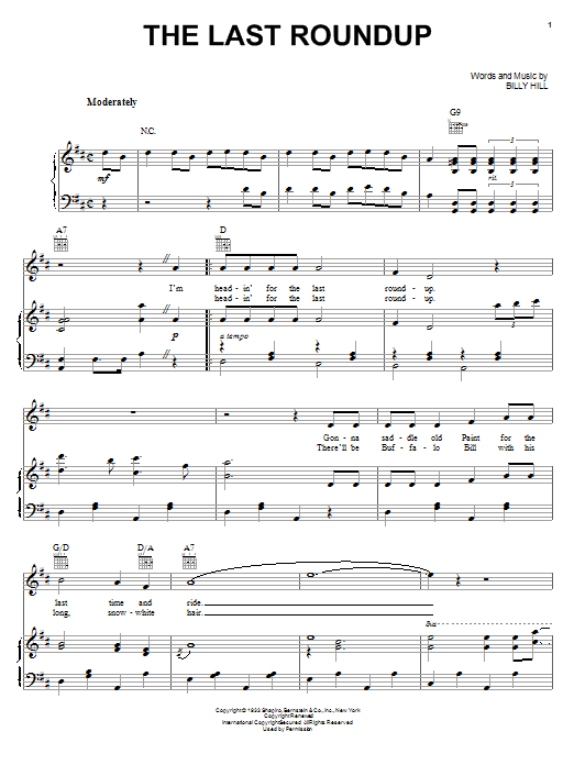 Learn to play Gene Autry The Last Roundup sheet music for Ukulele in minutes. Price: 5.9900$ Gene Autry The Last Roundup sheet music notes and chords arranged for Ukulele