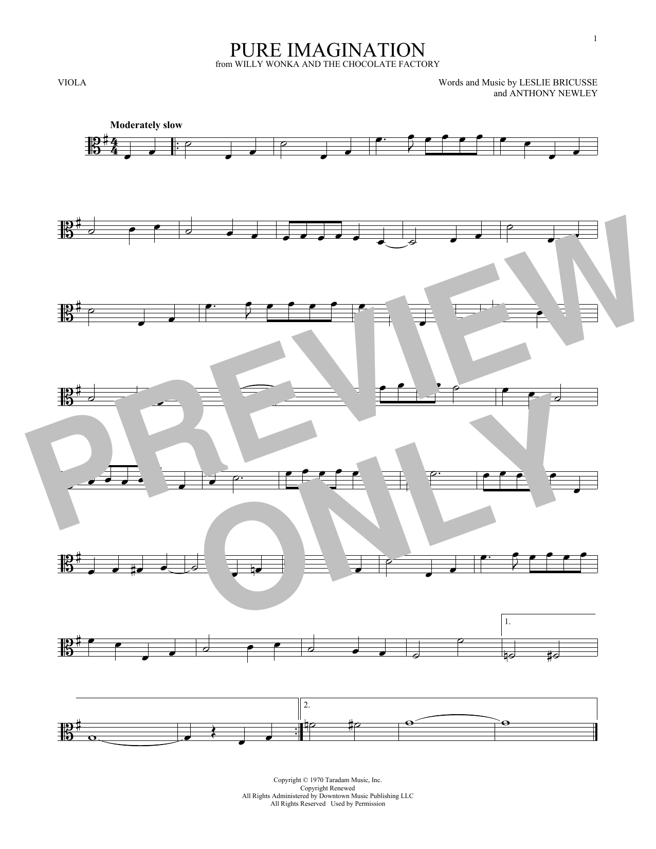 Gene Wilder Pure Imagination (from Willy Wonka & The Chocolate Factory) sheet music notes and chords. Download Printable PDF.