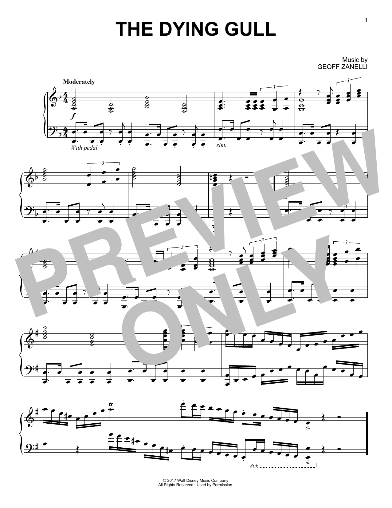 Learn to play Geoff Zanelli The Dying Gull sheet music for Piano Solo in minutes. Price: 7.8900$ Geoff Zanelli The Dying Gull sheet music notes and chords arranged for Piano Solo