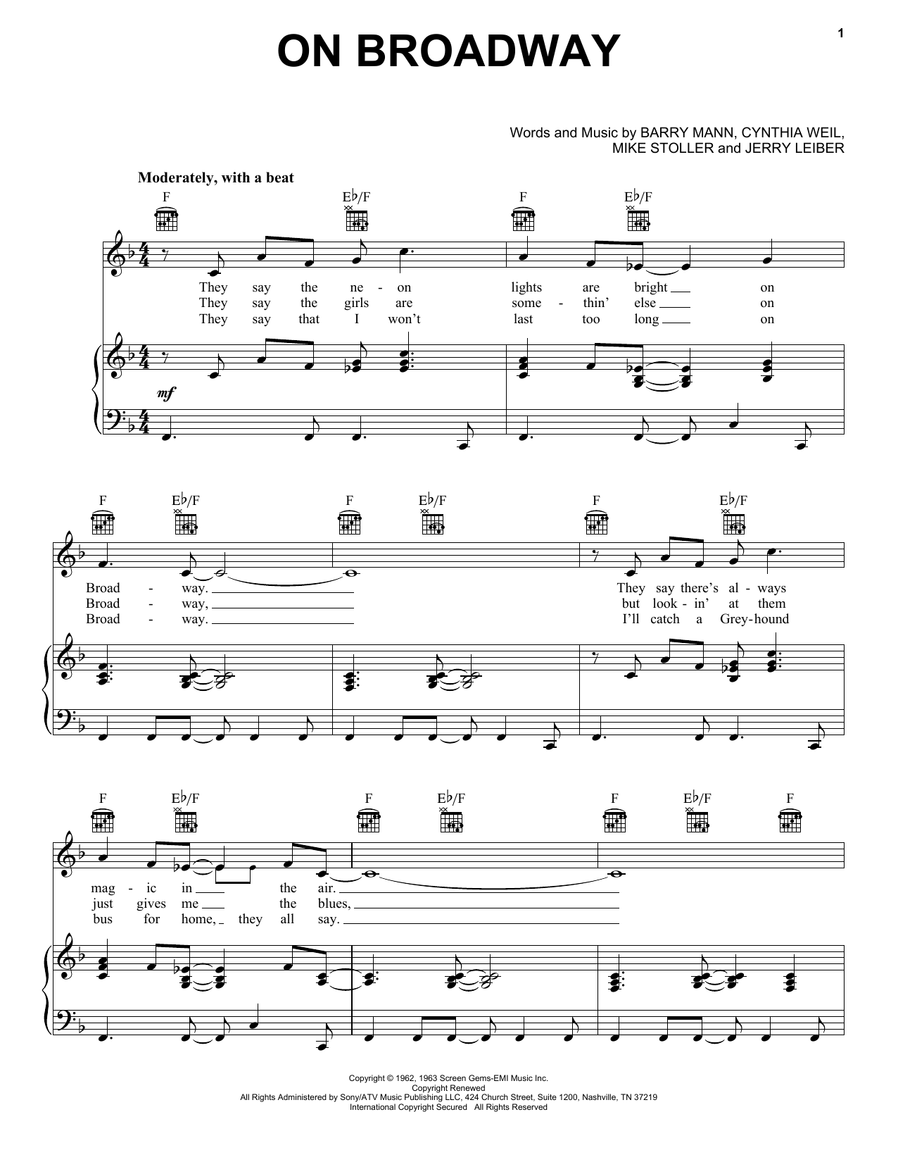 George Benson On Broadway sheet music notes and chords. Download Printable PDF.