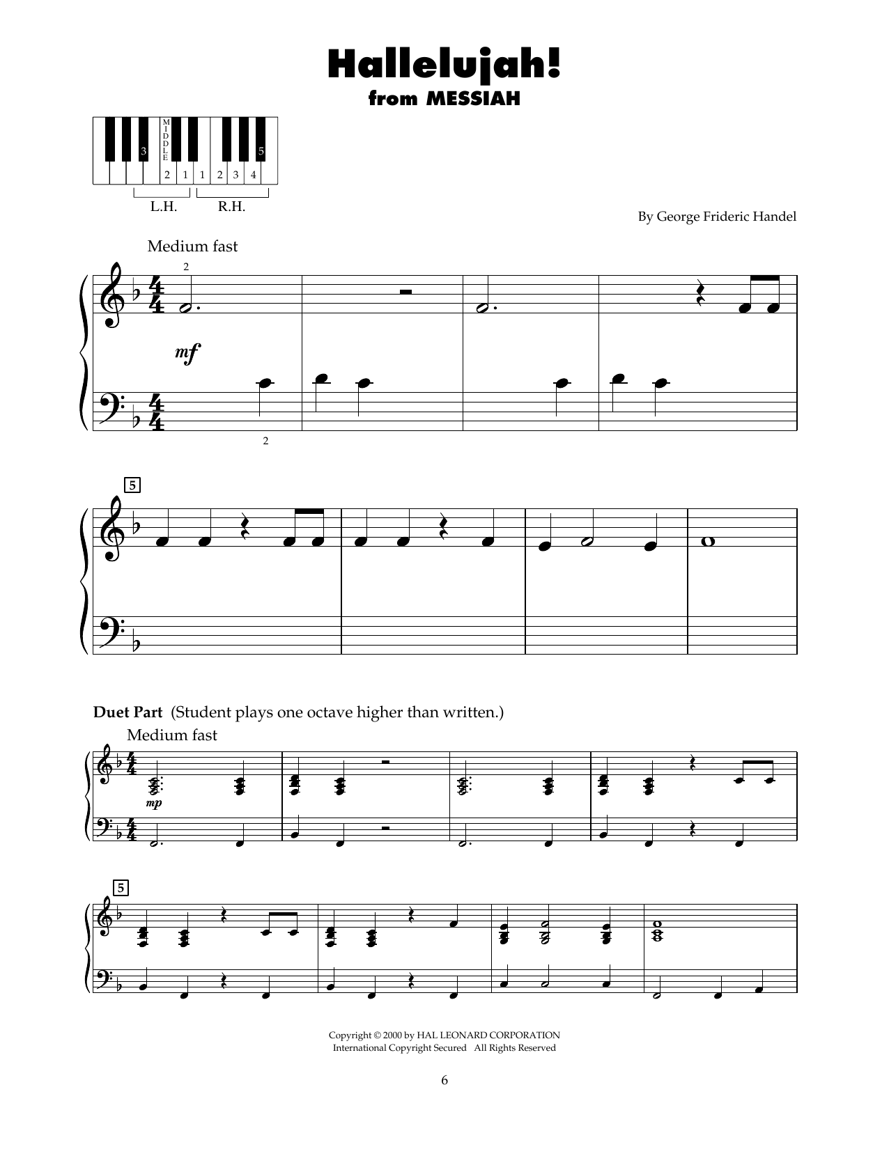 George Frideric Handel Hallelujah Chorus (arr. Carol Klose) sheet music notes and chords. Download Printable PDF.