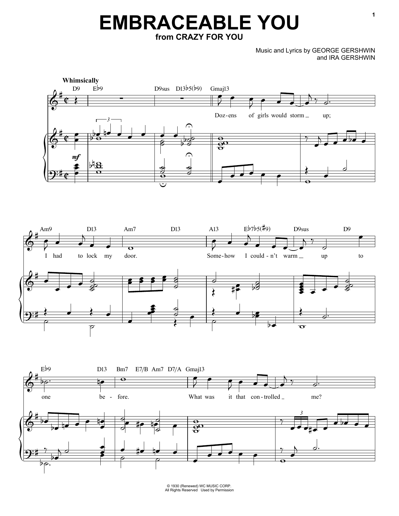 George Gershwin Embraceable You [Jazz version] (arr. Brent Edstrom) sheet music notes and chords. Download Printable PDF.