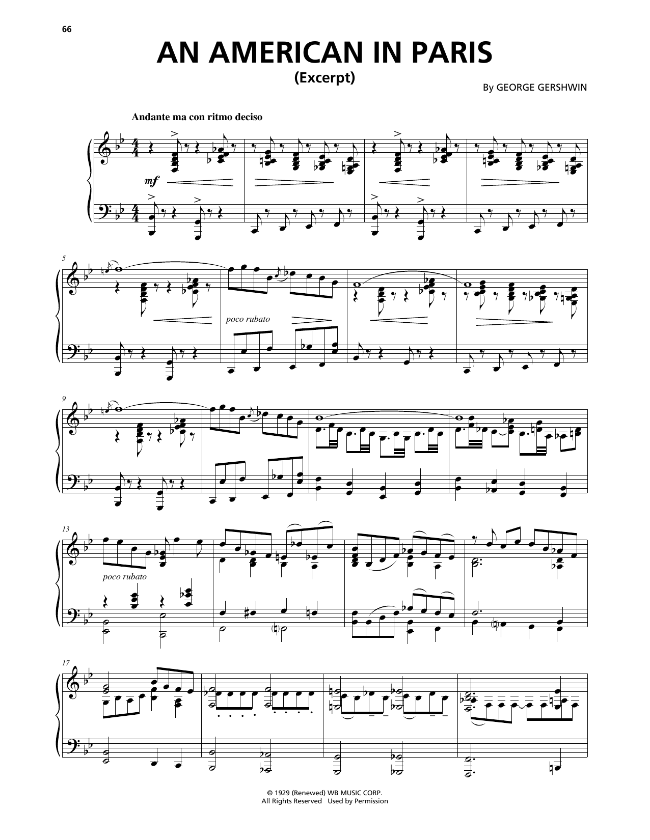 Learn to play George Gershwin & Ira Gershwin An American In Paris (from An American In Paris) sheet music for Piano Solo in minutes. Price: 7.8900$ George Gershwin & Ira Gershwin An American In Paris (from An American In Paris) sheet music notes and chords arranged for Piano Solo