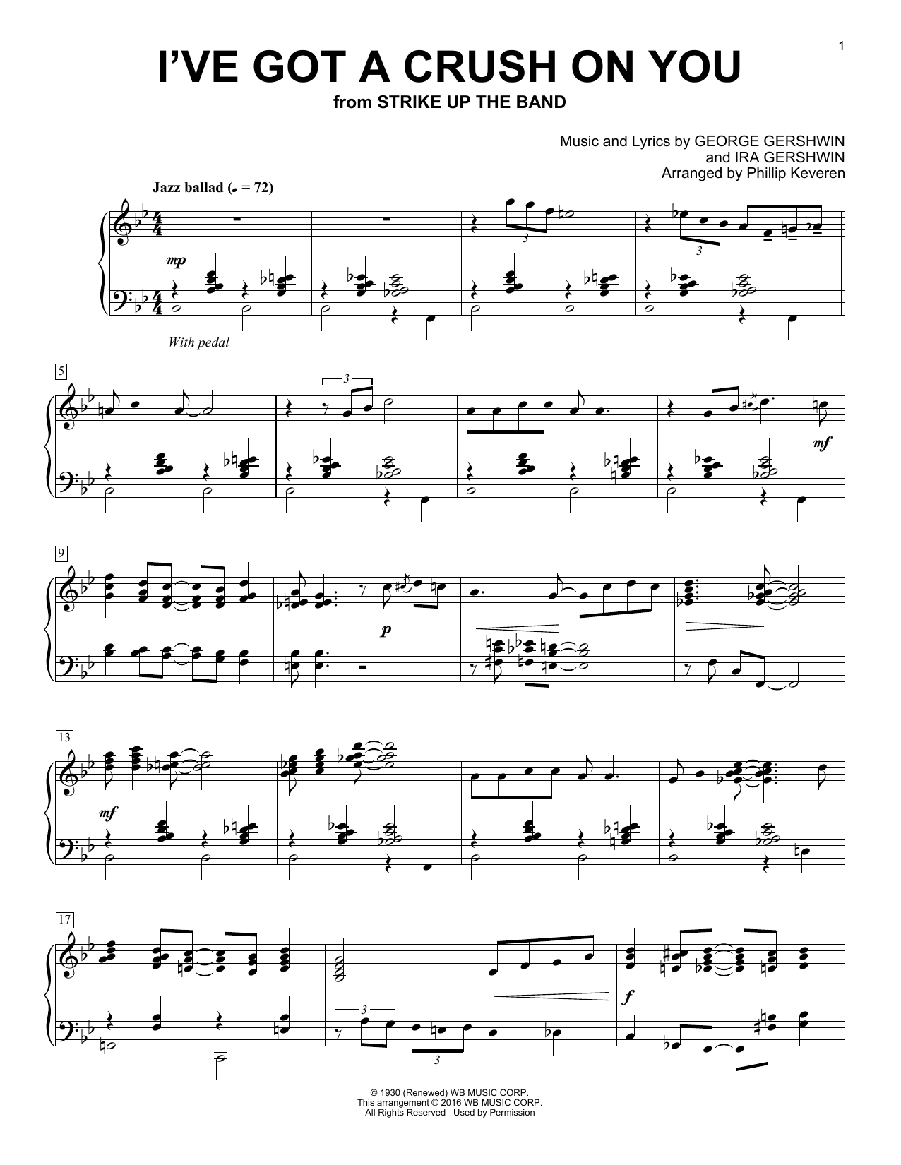 Phillip Keveren I've Got A Crush On You sheet music notes and chords arranged for Piano Solo