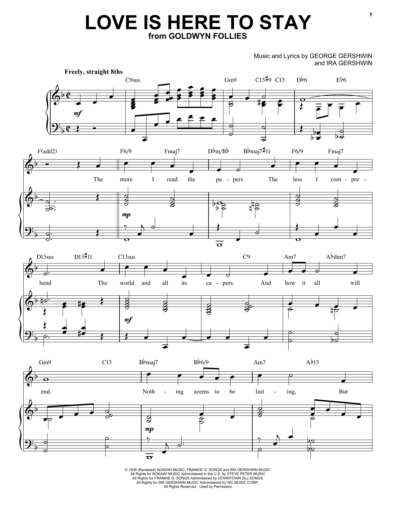 George Gershwin Love Is Here To Stay [Jazz version] (arr. Brent Edstrom) sheet music notes and chords. Download Printable PDF.