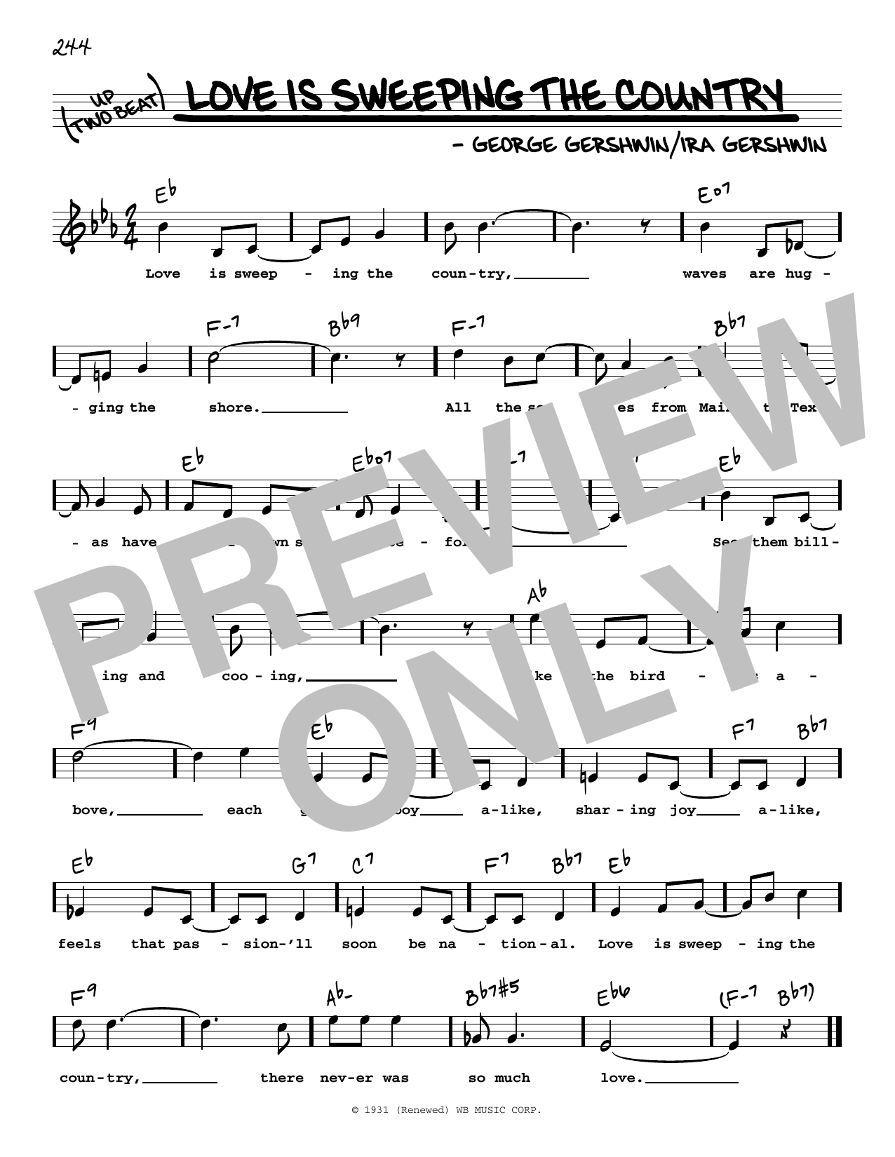 Learn to play George Gershwin Love Is Sweeping The Country (High Voice) sheet music for Real Book – Melody, Lyrics & Chords in minutes. Price: 5.9900$ George Gershwin Love Is Sweeping The Country (High Voice) sheet music notes and chords arranged for Real Book – Melody, Lyrics & Chords