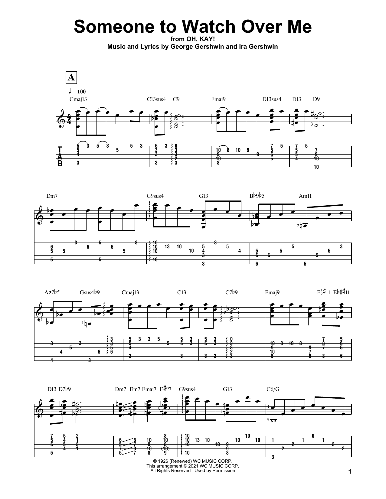 George Gershwin Someone To Watch Over Me (arr. Matt Otten) sheet music notes and chords. Download Printable PDF.