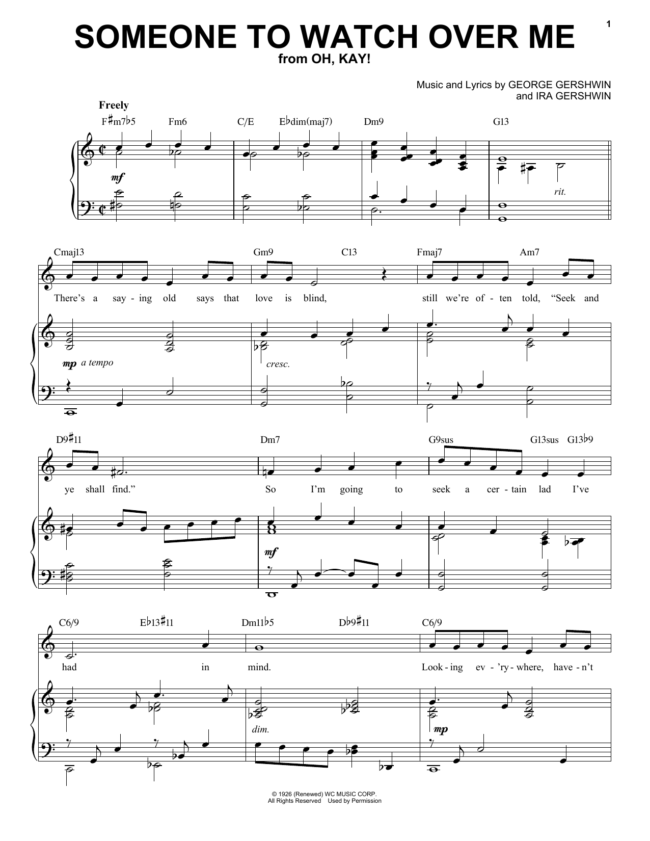 George Gershwin Someone To Watch Over Me [Jazz version] (arr. Brent Edstrom) sheet music notes and chords. Download Printable PDF.