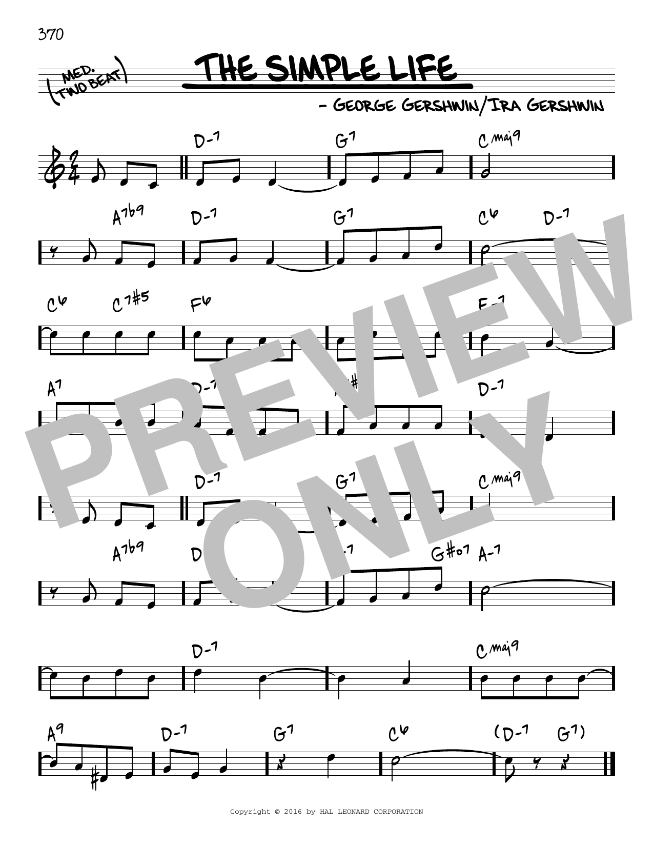 Learn to play George Gershwin The Simple Life sheet music for Real Book – Melody & Chords in minutes. Price: 5.9900$ George Gershwin The Simple Life sheet music notes and chords arranged for Real Book – Melody & Chords