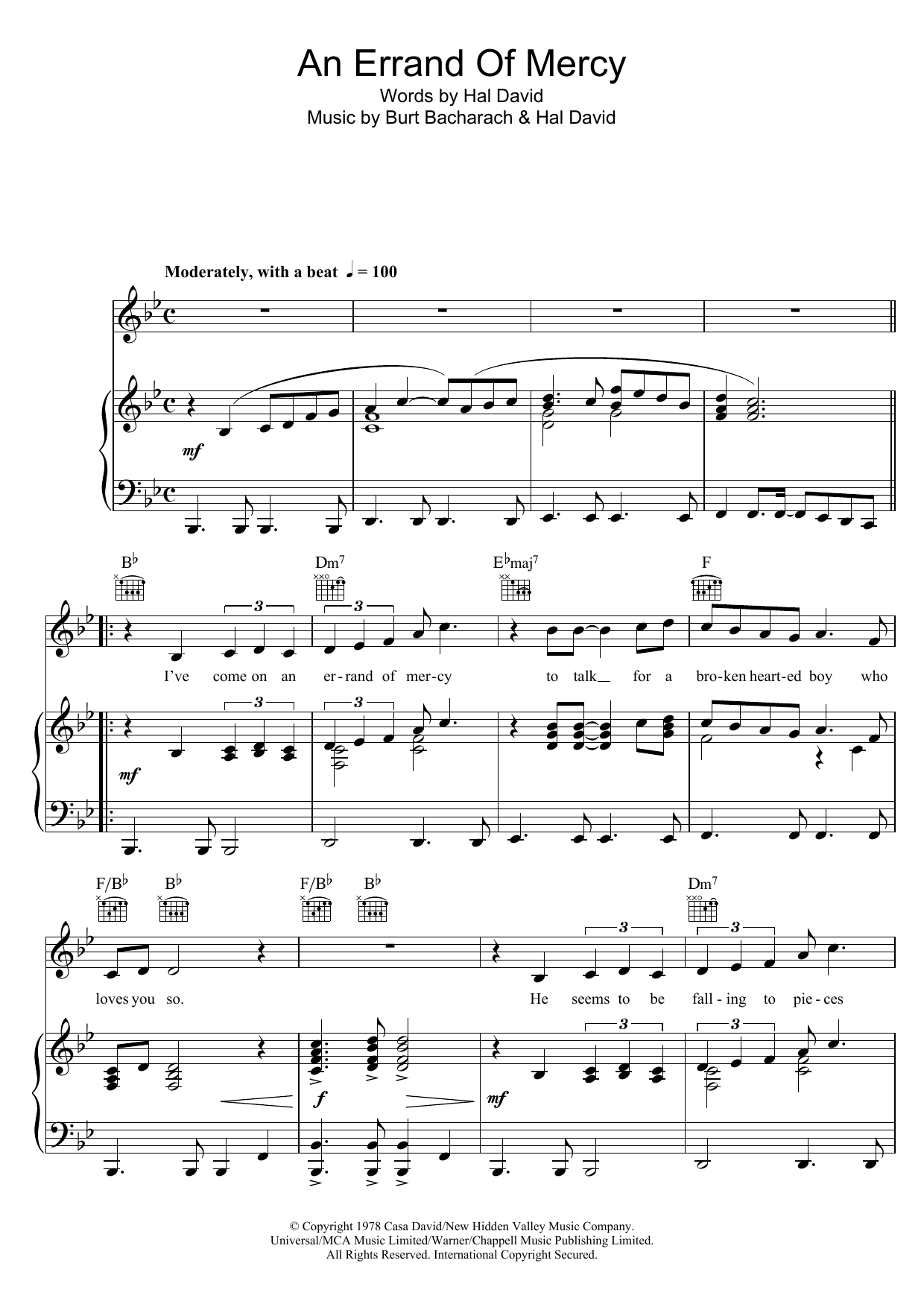 Learn to play George Hamilton An Errand Of Mercy sheet music for Piano, Vocal & Guitar Chords in minutes. Price: 7.8900$ George Hamilton An Errand Of Mercy sheet music notes and chords arranged for Piano, Vocal & Guitar Chords