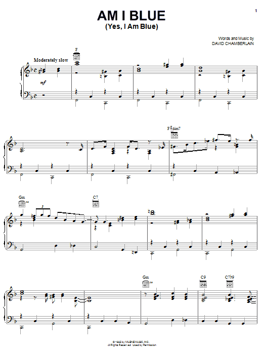 Learn to play George Strait Am I Blue (Yes, I Am Blue) sheet music for Piano, Vocal & Guitar Chords (Right-Hand Melody) in minutes. Price: 7.8900$ George Strait Am I Blue (Yes, I Am Blue) sheet music notes and chords arranged for Piano, Vocal & Guitar Chords (Right-Hand Melody)