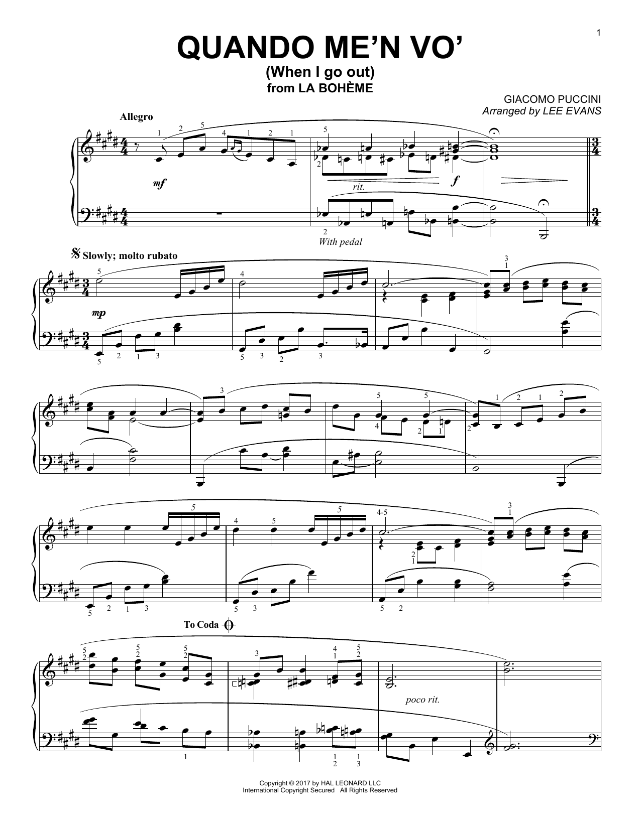 Learn to play Lee Evans Quando Men Vo sheet music for Piano Solo in minutes. Price: 7.8900$ Lee Evans Quando Men Vo sheet music notes and chords arranged for Piano Solo