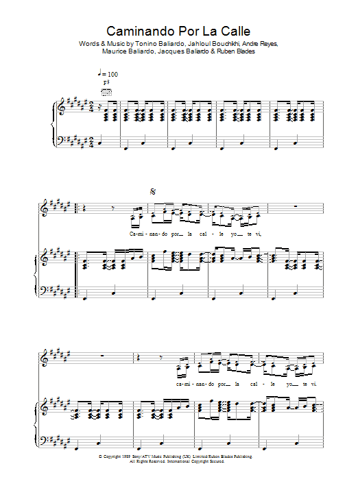 Learn to play Gipsy Kings Caminando Por La Calle sheet music for Piano, Vocal & Guitar Chords in minutes. Price: 7.8900$ Gipsy Kings Caminando Por La Calle sheet music notes and chords arranged for Piano, Vocal & Guitar Chords