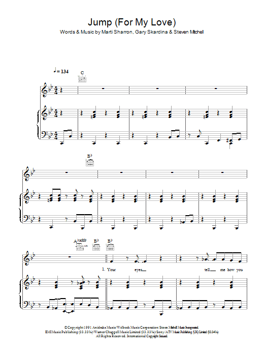Learn to play Girls Aloud Jump (For My Love) sheet music for Piano, Vocal & Guitar Chords in minutes. Price: 7.8900$ Girls Aloud Jump (For My Love) sheet music notes and chords arranged for Piano, Vocal & Guitar Chords