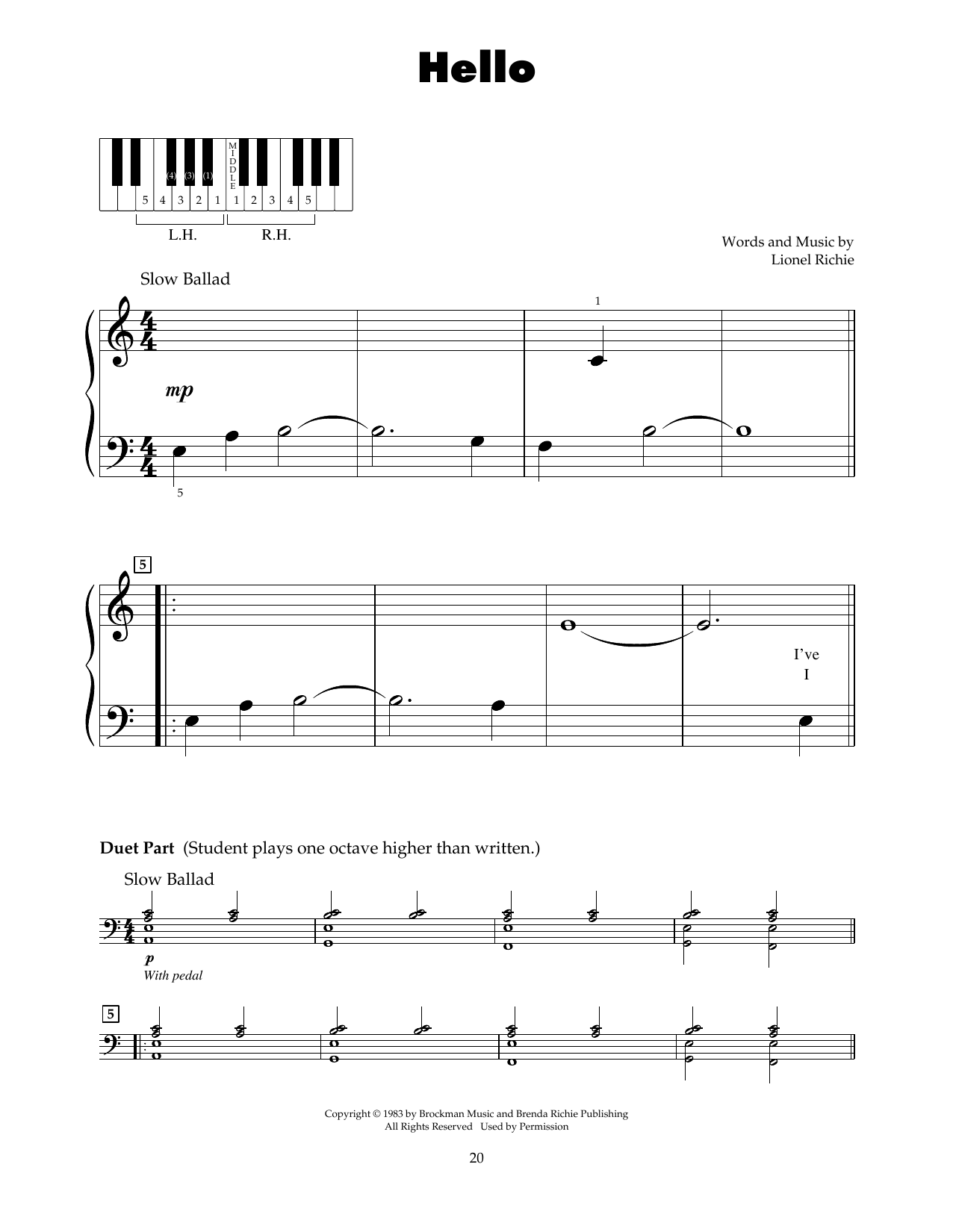 Glee Cast (feat. Jonathan Groff) Hello sheet music notes and chords. Download Printable PDF.