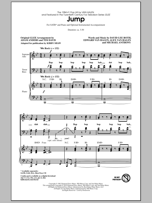 Kirby Shaw Jump sheet music notes and chords. Download Printable PDF.