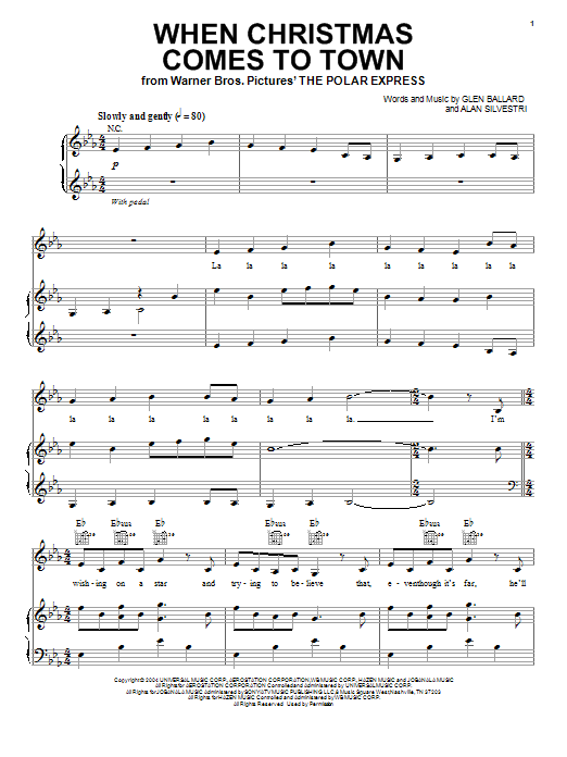Learn to play Glen Ballard When Christmas Comes To Town sheet music for Piano, Vocal & Guitar Chords (Right-Hand Melody) in minutes. Price: 7.8900$ Glen Ballard When Christmas Comes To Town sheet music notes and chords arranged for Piano, Vocal & Guitar Chords (Right-Hand Melody)