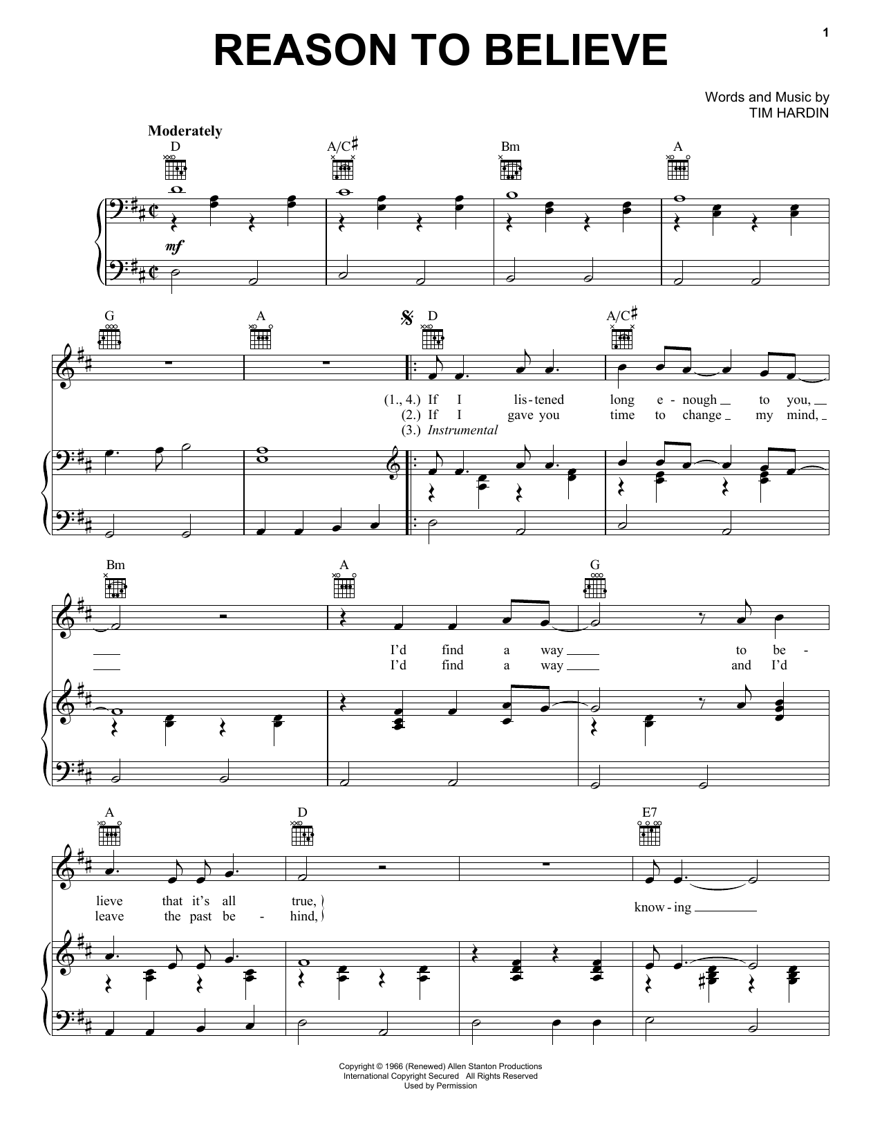 Learn to play Glen Campbell Reason To Believe sheet music for Piano, Vocal & Guitar Chords (Right-Hand Melody) in minutes. Price: 7.8900$ Glen Campbell Reason To Believe sheet music notes and chords arranged for Piano, Vocal & Guitar Chords (Right-Hand Melody)