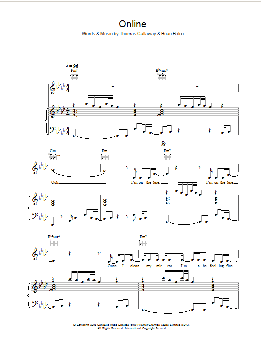 Learn to play Gnarls Barkley Online sheet music for Piano, Vocal & Guitar Chords in minutes. Price: 7.8900$ Gnarls Barkley Online sheet music notes and chords arranged for Piano, Vocal & Guitar Chords