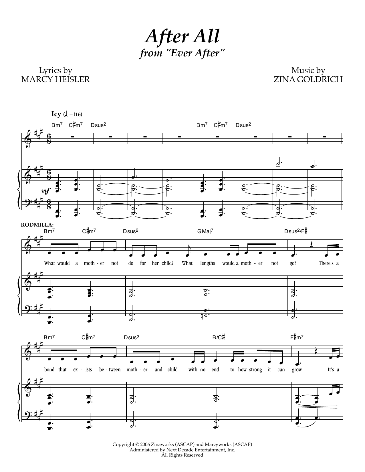 Goldrich & Heisler After All sheet music notes and chords. Download Printable PDF.