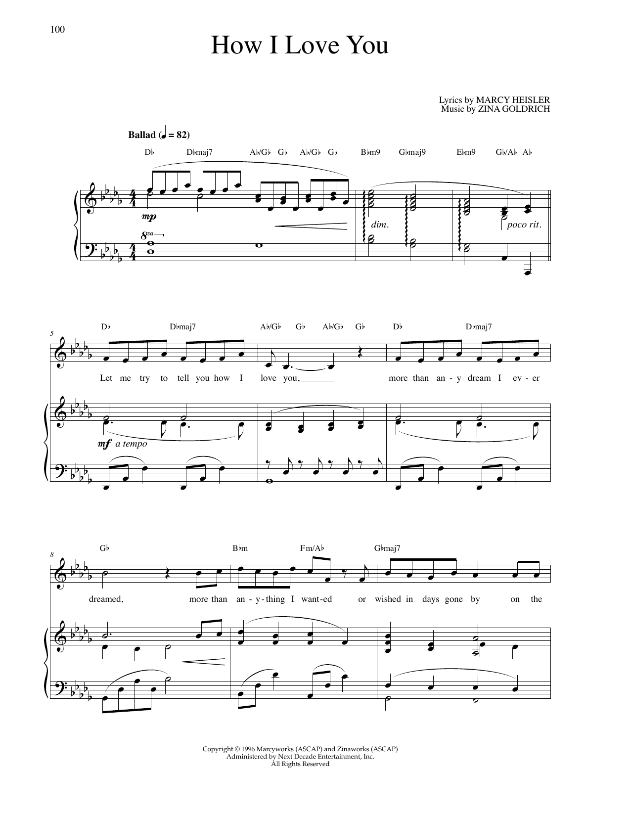 Learn to play Goldrich & Heisler How I Love You sheet music for Piano & Vocal in minutes. Price: 7.8900$ Goldrich & Heisler How I Love You sheet music notes and chords arranged for Piano & Vocal
