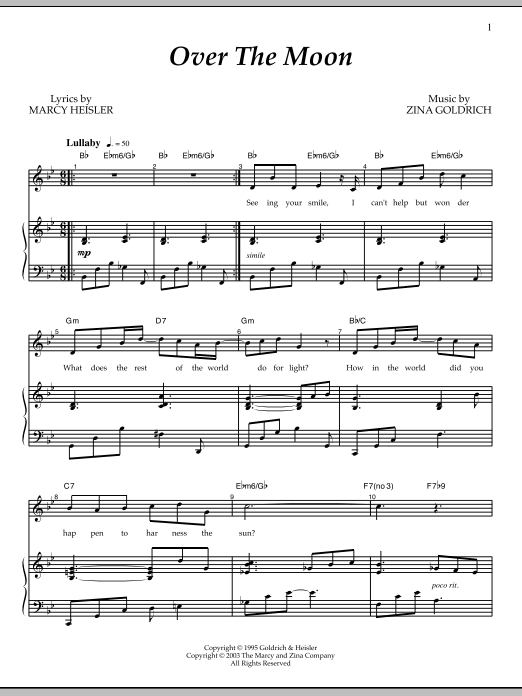 Learn to play Goldrich & Heisler Over The Moon sheet music for Piano & Vocal in minutes. Price: 7.8900$ Goldrich & Heisler Over The Moon sheet music notes and chords arranged for Piano & Vocal