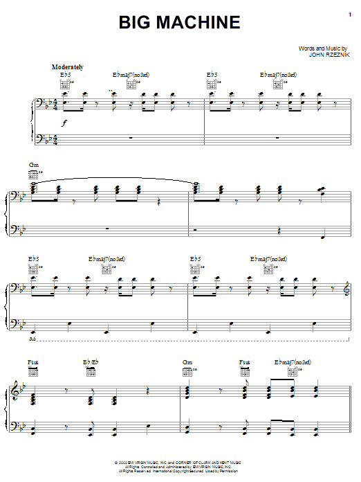 Learn to play Goo Goo Dolls Big Machine sheet music for Guitar Tab in minutes. Price: 7.8900$ Goo Goo Dolls Big Machine sheet music notes and chords arranged for Guitar Tab