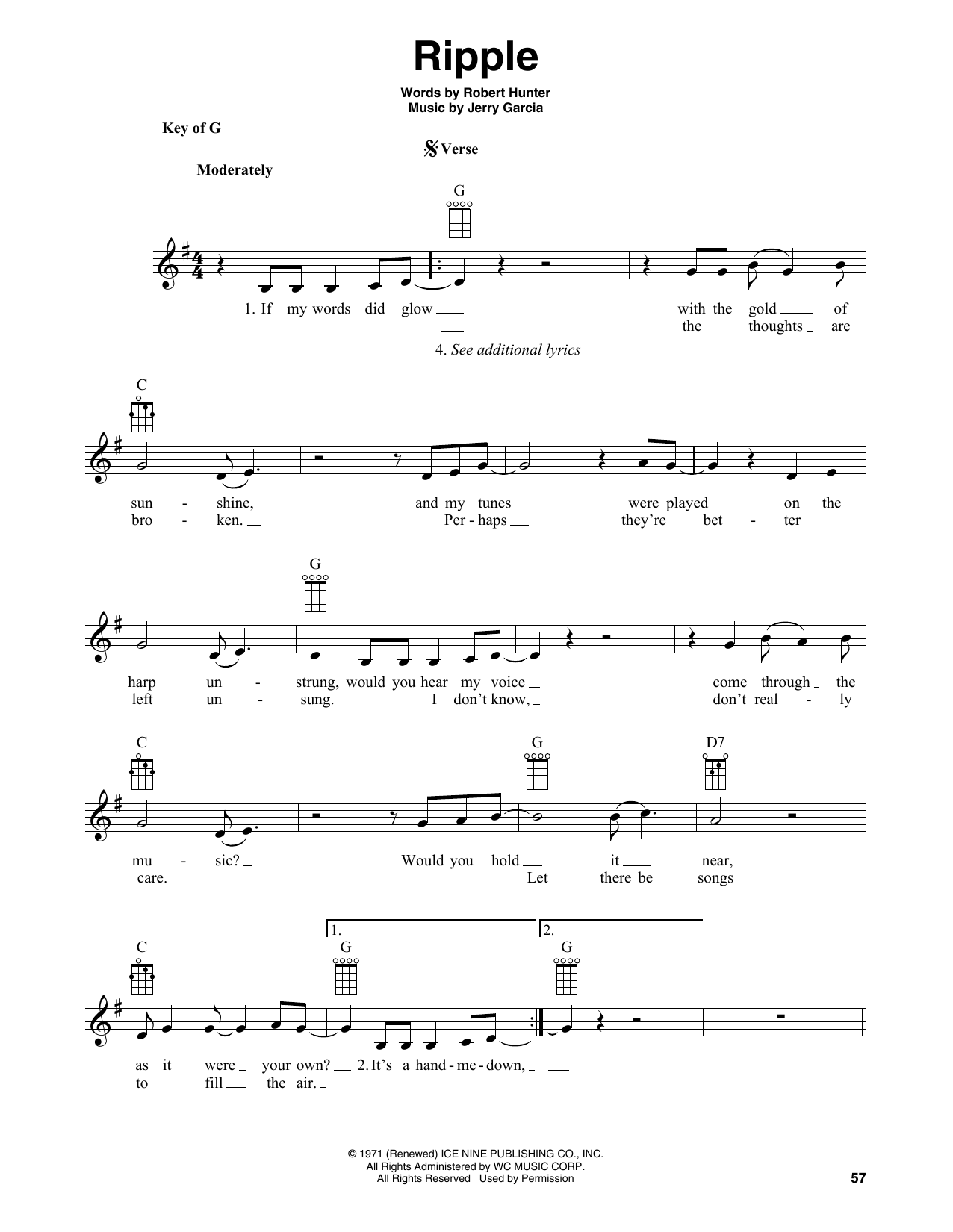 Learn to play Grateful Dead Ripple (arr. Fred Sokolow) sheet music for Banjo Tab in minutes. Price: 7.8900$ Grateful Dead Ripple (arr. Fred Sokolow) sheet music notes and chords arranged for Banjo Tab