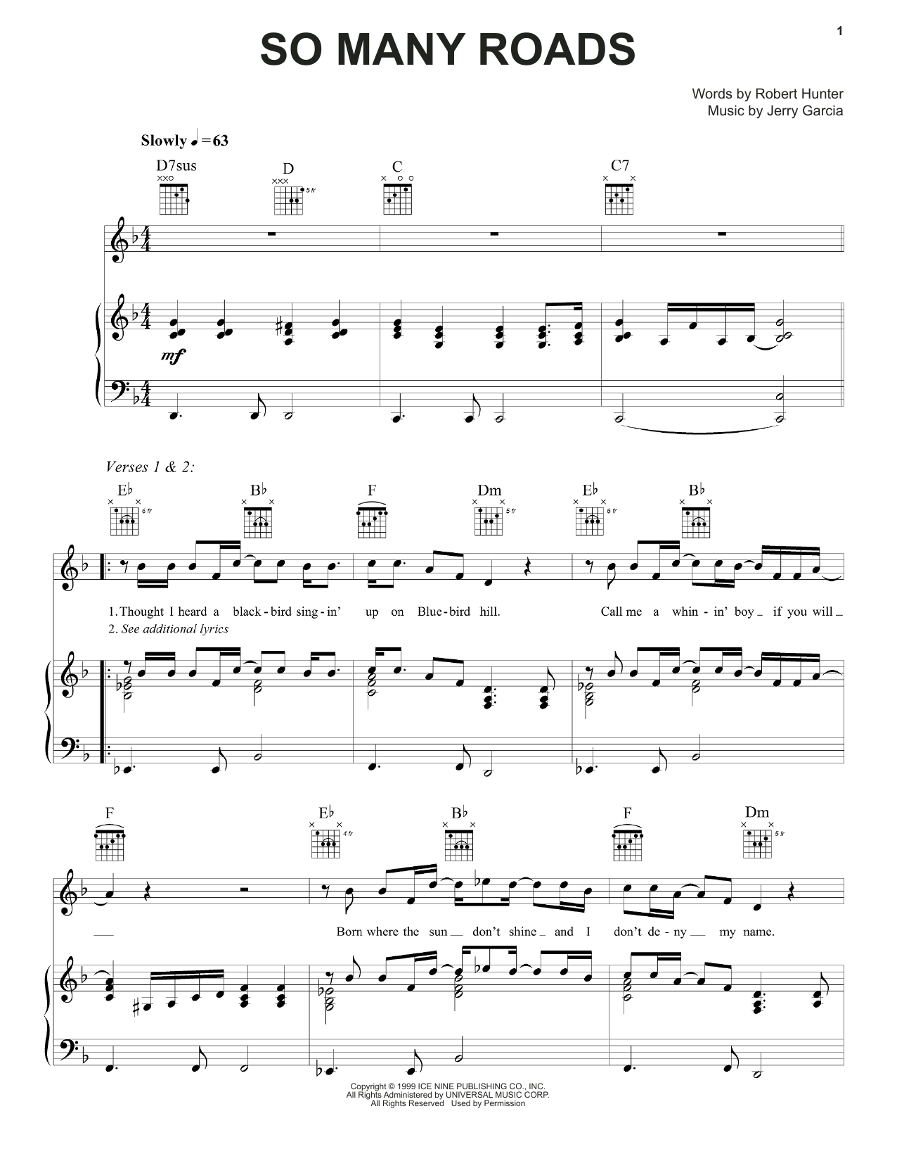 Learn to play Grateful Dead So Many Roads sheet music for Piano, Vocal & Guitar Chords (Right-Hand Melody) in minutes. Price: 7.8900$ Grateful Dead So Many Roads sheet music notes and chords arranged for Piano, Vocal & Guitar Chords (Right-Hand Melody)