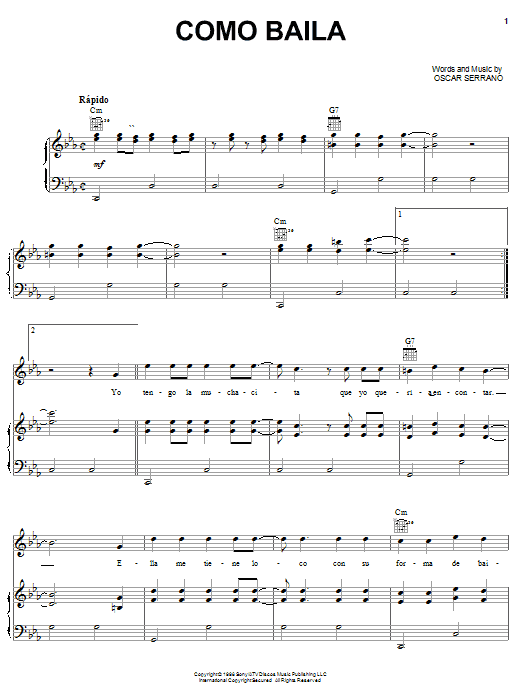 Learn to play Grupo Mania Como Baila sheet music for Piano, Vocal & Guitar Chords (Right-Hand Melody) in minutes. Price: 7.8900$ Grupo Mania Como Baila sheet music notes and chords arranged for Piano, Vocal & Guitar Chords (Right-Hand Melody)