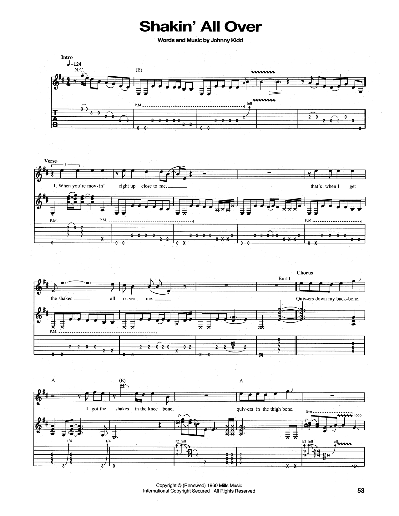 Learn to play Guess Who Shakin' All Over sheet music for Guitar Tab in minutes. Price: 7.8900$ Guess Who Shakin' All Over sheet music notes and chords arranged for Guitar Tab