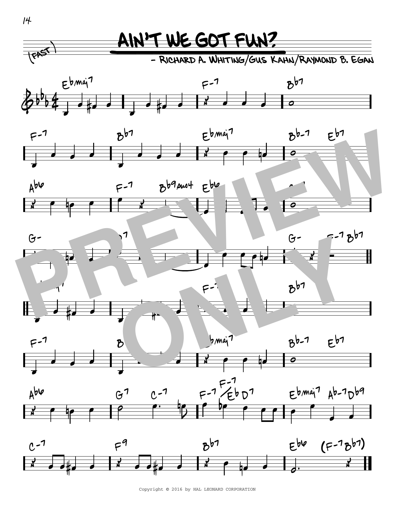 Learn to play Gus Kahn Ain't We Got Fun? sheet music for Real Book – Melody & Chords in minutes. Price: 5.9900$ Gus Kahn Ain't We Got Fun? sheet music notes and chords arranged for Real Book – Melody & Chords