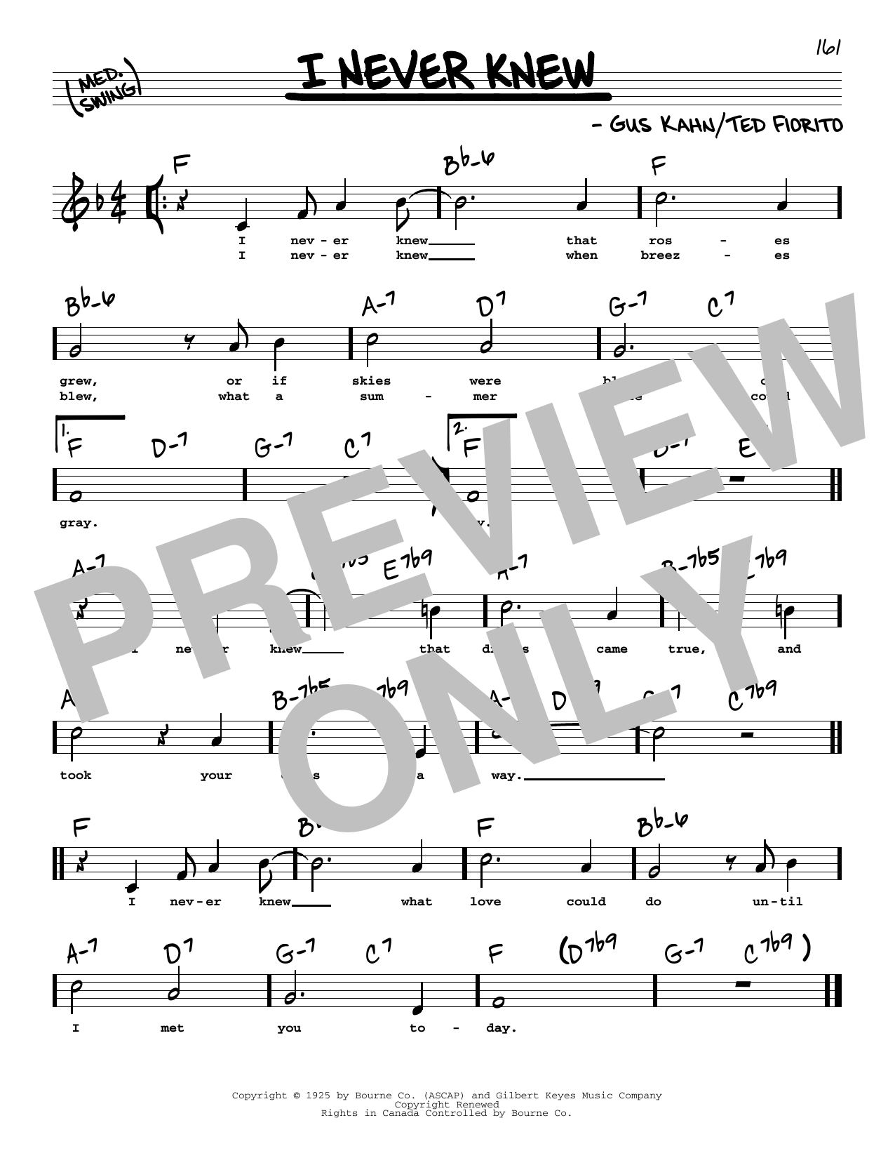 Learn to play Gus Kahn and Ted Fiorito I Never Knew (High Voice) sheet music for Real Book – Melody, Lyrics & Chords in minutes. Price: 5.9900$ Gus Kahn and Ted Fiorito I Never Knew (High Voice) sheet music notes and chords arranged for Real Book – Melody, Lyrics & Chords