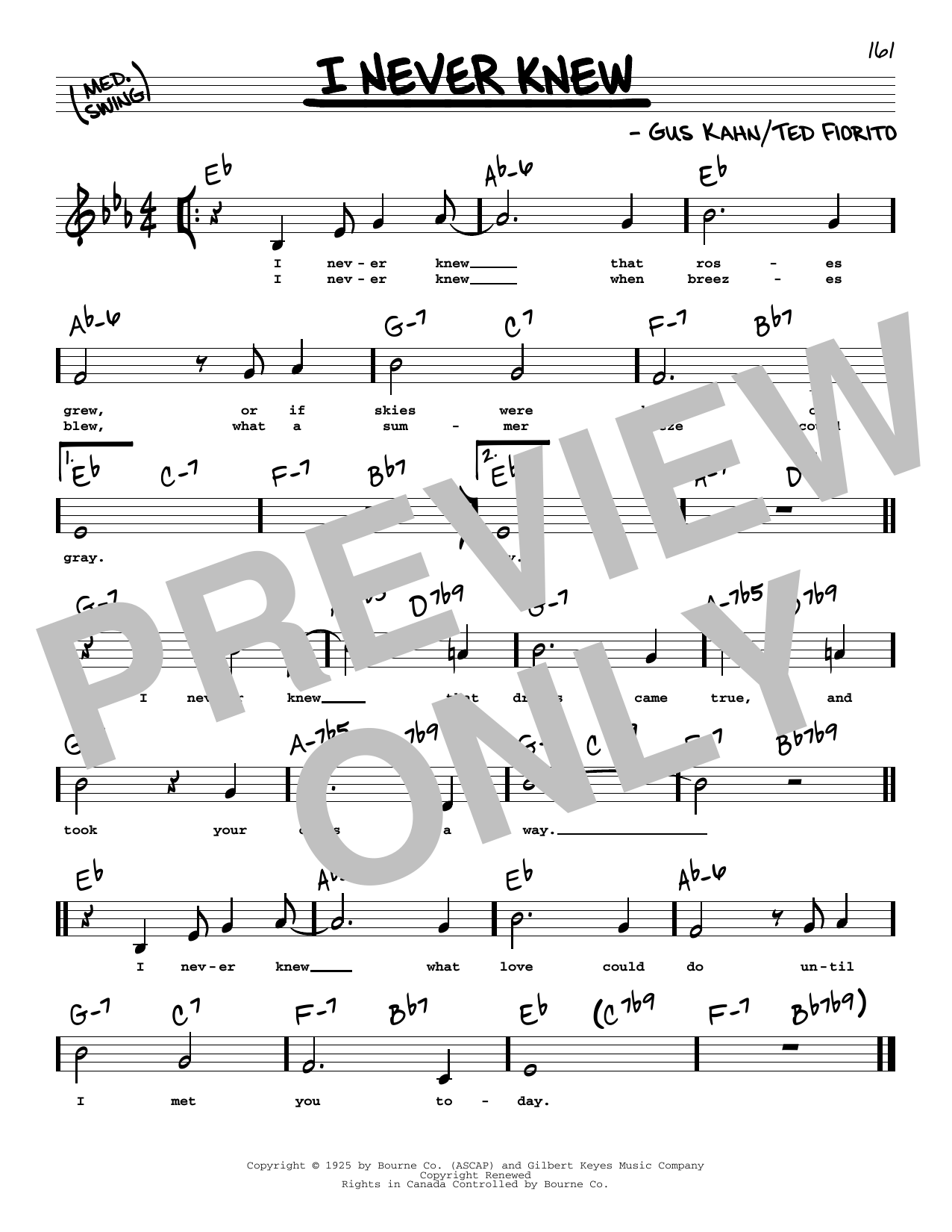 Learn to play Gus Kahn I Never Knew (Low Voice) sheet music for Real Book – Melody, Lyrics & Chords in minutes. Price: 5.9900$ Gus Kahn I Never Knew (Low Voice) sheet music notes and chords arranged for Real Book – Melody, Lyrics & Chords