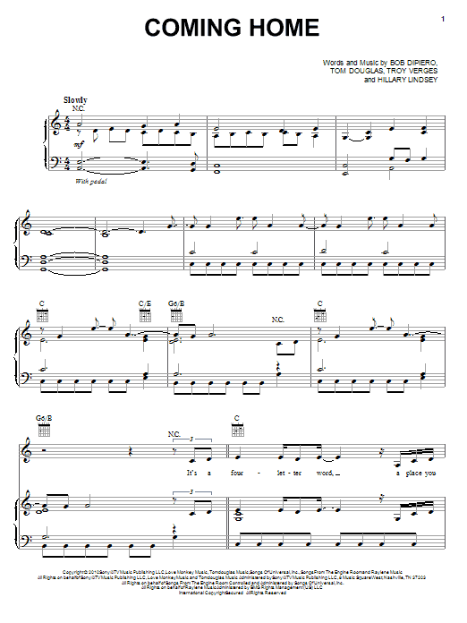Learn to play Gwyneth Paltrow Coming Home sheet music for Piano, Vocal & Guitar Chords (Right-Hand Melody) in minutes. Price: 7.8900$ Gwyneth Paltrow Coming Home sheet music notes and chords arranged for Piano, Vocal & Guitar Chords (Right-Hand Melody)