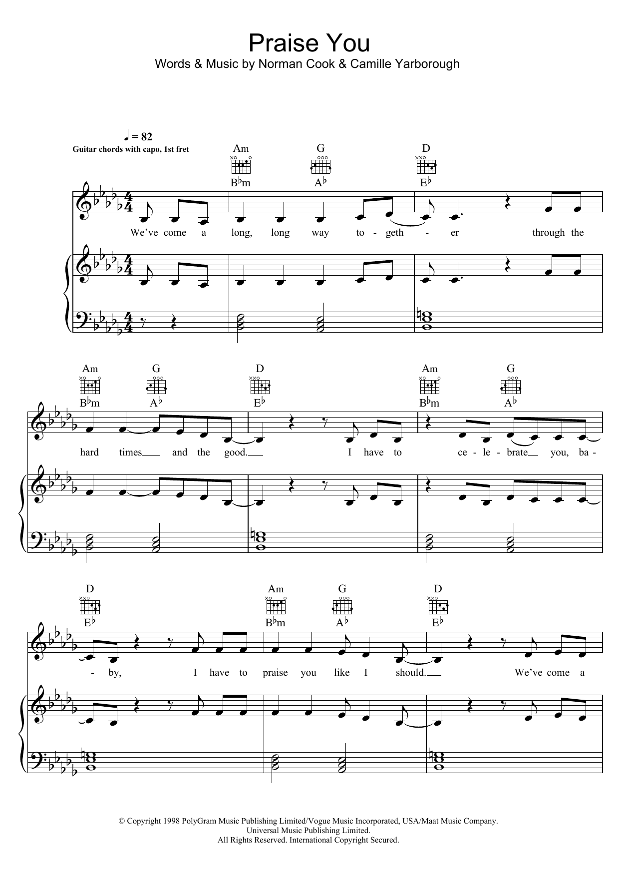 Hannah Grace Praise You sheet music notes and chords. Download Printable PDF.