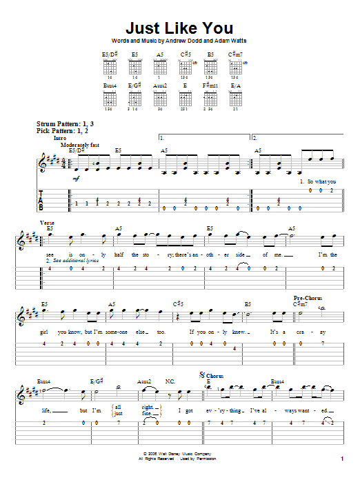 Hannah Montana Just Like You sheet music notes and chords. Download Printable PDF.