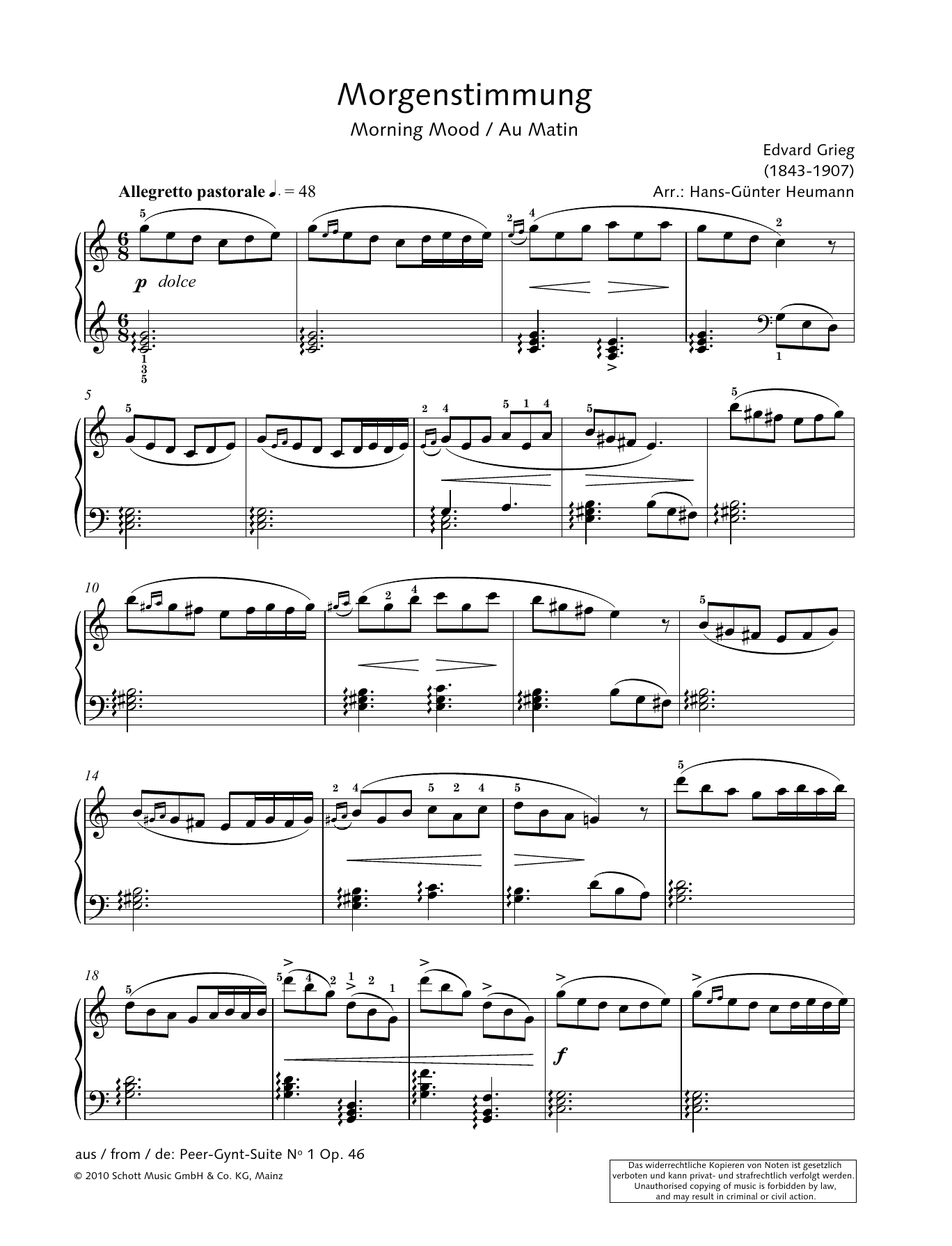 Learn to play Hans-Gunter Heumann Morning Mood sheet music for Piano Solo in minutes. Price: 6.9900$ Hans-Gunter Heumann Morning Mood sheet music notes and chords arranged for Piano Solo