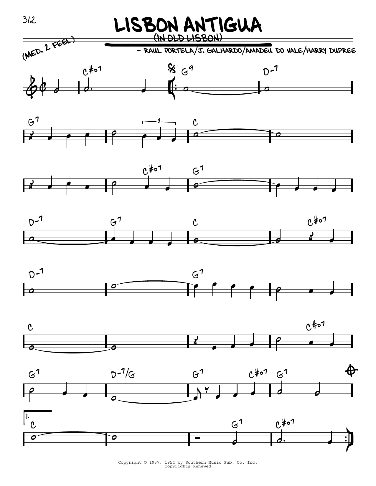 Learn to play Harry Dupree Lisbon Antigua (In Old Lisbon) sheet music for Real Book – Melody & Chords in minutes. Price: 5.9900$ Harry Dupree Lisbon Antigua (In Old Lisbon) sheet music notes and chords arranged for Real Book – Melody & Chords