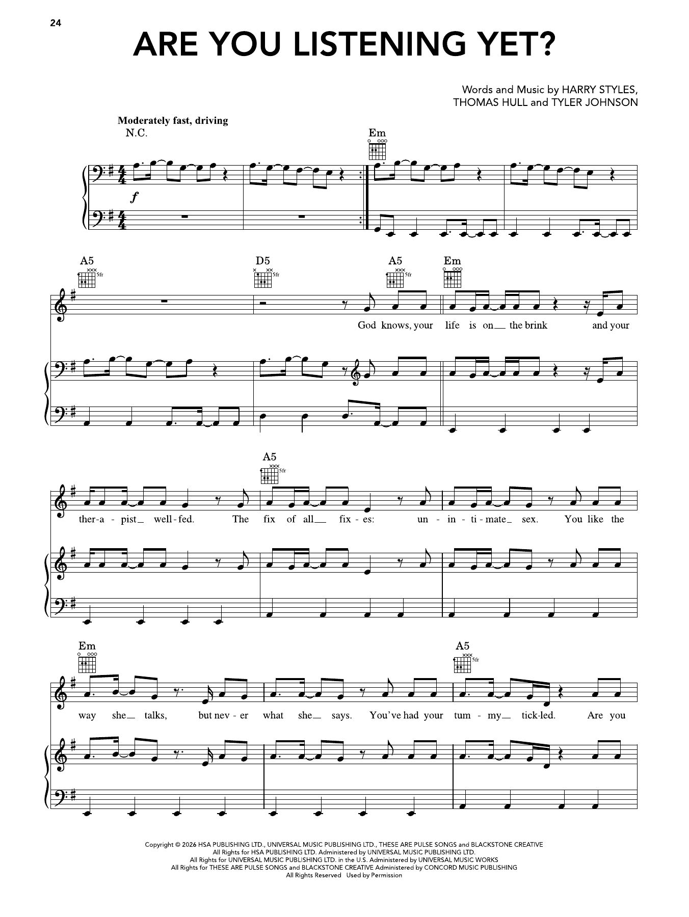  Sheet Music
