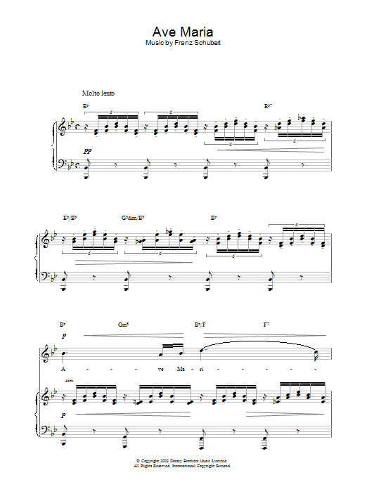 Learn to play Hayley Westenra Ave Maria sheet music for Piano, Vocal & Guitar Chords in minutes. Price: 7.8900$ Hayley Westenra Ave Maria sheet music notes and chords arranged for Piano, Vocal & Guitar Chords