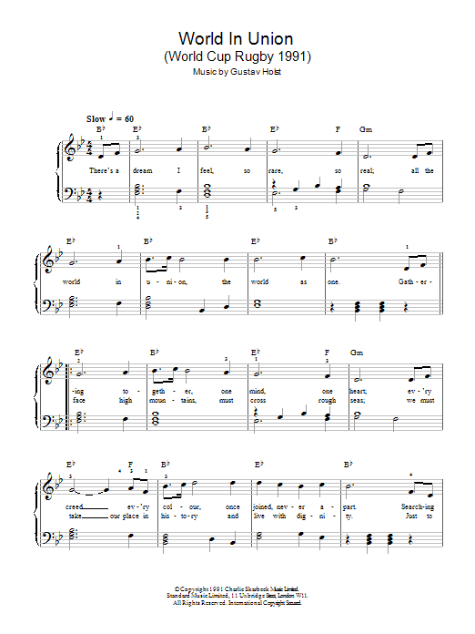 Hayley Westenra World In Union sheet music notes and chords. Download Printable PDF.