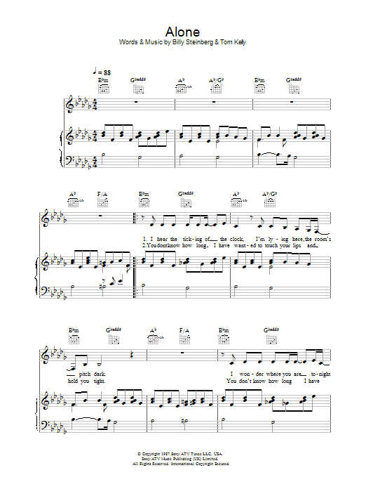 Heart Alone sheet music notes and chords. Download Printable PDF.