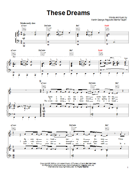 Heart These Dreams sheet music notes and chords. Download Printable PDF.