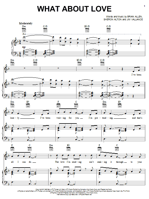 Heart What About Love? sheet music notes and chords. Download Printable PDF.