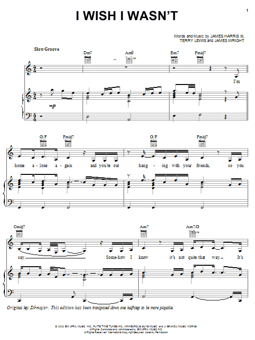 Learn to play Heather Headley I Wish I Wasn't sheet music for Piano, Vocal & Guitar Chords (Right-Hand Melody) in minutes. Price: 7.8900$ Heather Headley I Wish I Wasn't sheet music notes and chords arranged for Piano, Vocal & Guitar Chords (Right-Hand Melody)