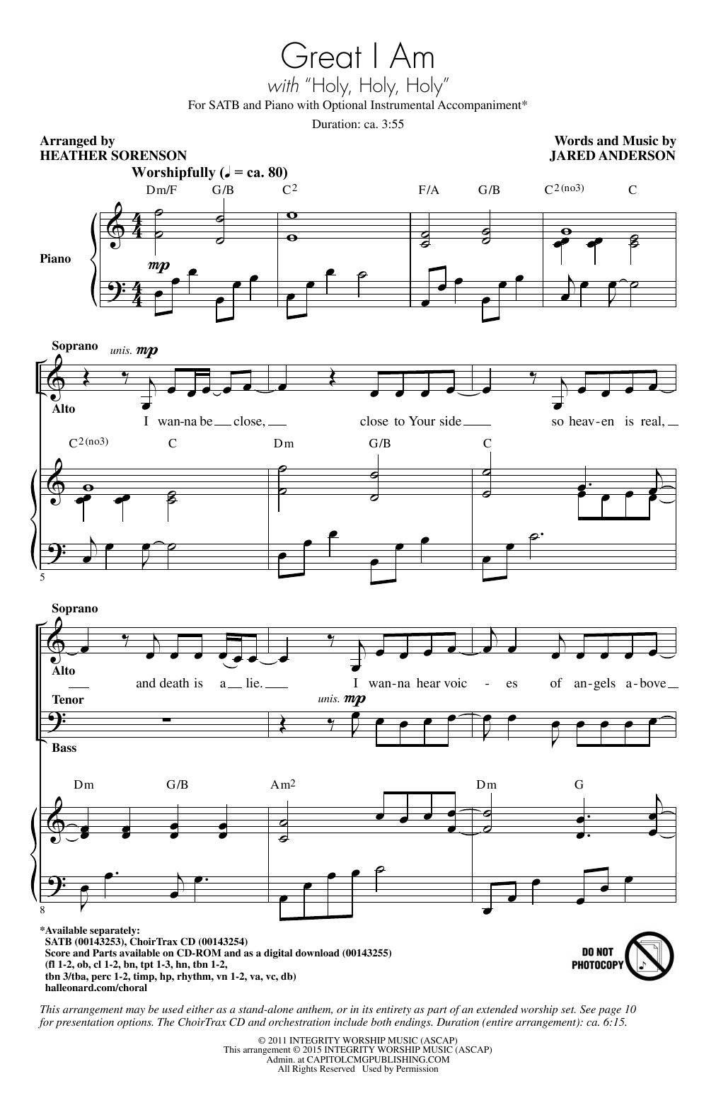 Learn to play Heather Sorenson Great I Am sheet music for SATB Choir in minutes. Price: 3.9900$ Heather Sorenson Great I Am sheet music notes and chords arranged for SATB Choir