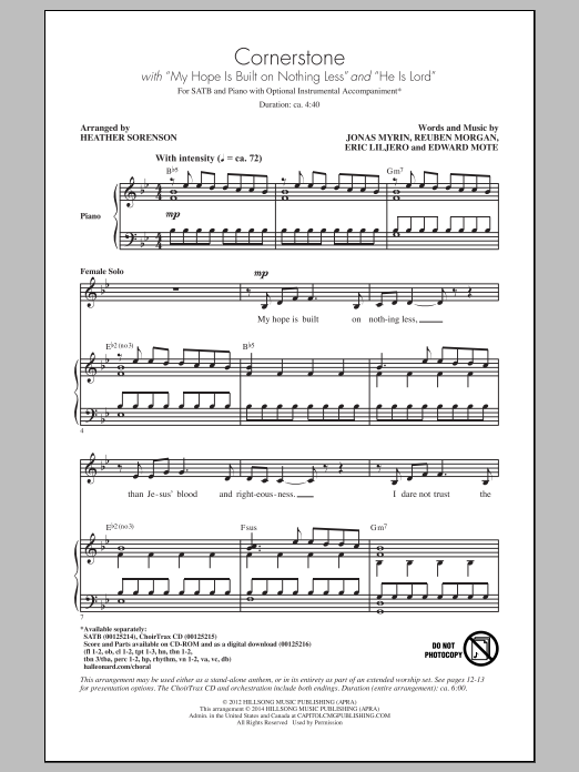 Heather Sorenson He Is Lord sheet music notes and chords. Download Printable PDF.